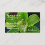 Brilliant Green Orchid Business Card