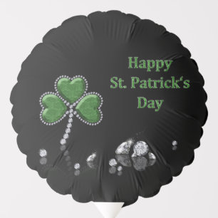 Brilliant Happy St. Patrick's Day Diamonds Balloon