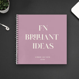 Brilliant Ideas Planner Modern Custom Chic Trendy Notebook