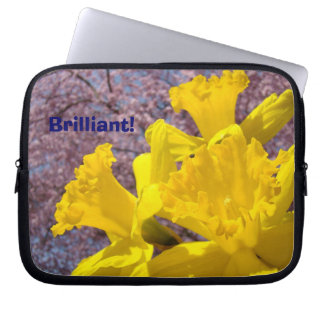 Brilliant! laptop sleeve bag Daffodil Flowers