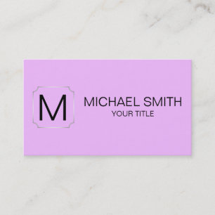 Brilliant lavender color background business card