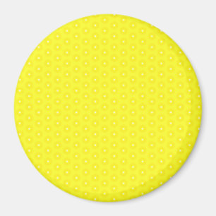 Brilliant Lemon Yellow Sunshine Stars Pattern Magnet