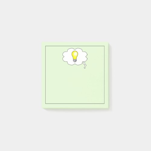 Brilliant Light Bulb Ideas Square Post_it Notes