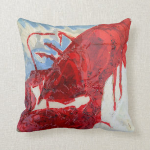Brilliant Maine Lobster Throw Pillow