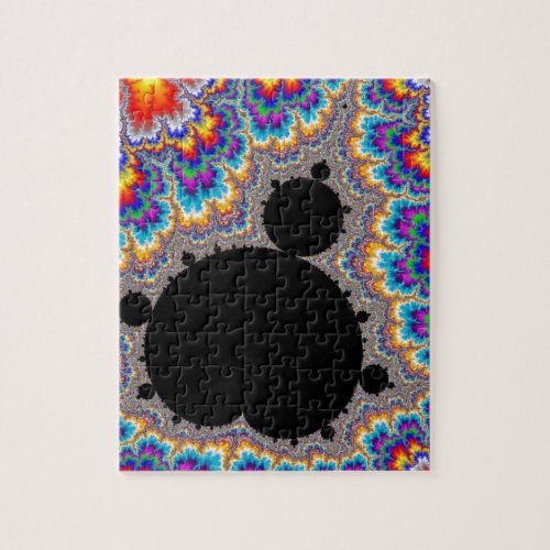 Brilliant Multicolor Mandelbrot Set Fractal Jigsaw Puzzle