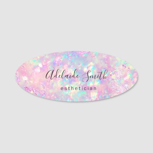 brilliant opal name tag