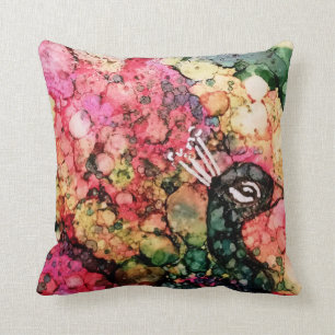 Brilliant Peacock Throw Pillow