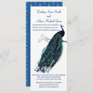 Brilliant Peacock Wedding Invitation