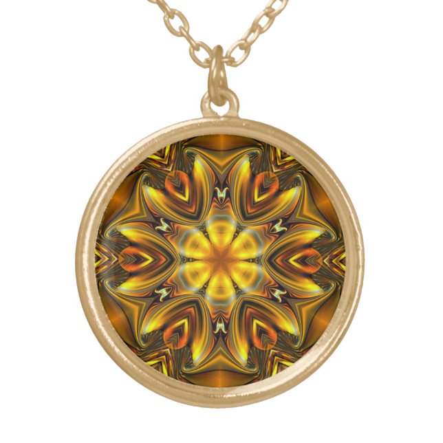 Brilliant Pendant Multi Shades Of Gold ~  (Front)