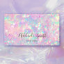 brilliant pink opal stone business card