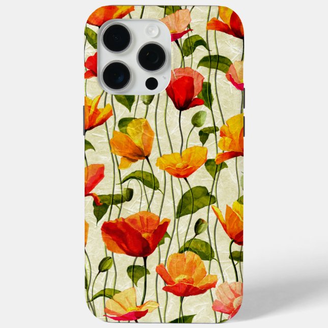 Brilliant Poppies Case-Mate iPhone Case (Back)