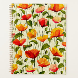 Brilliant Poppies Planner