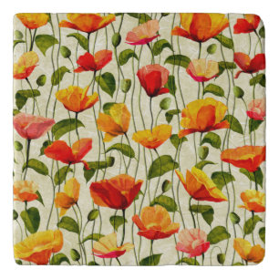 Brilliant Poppies Trivet