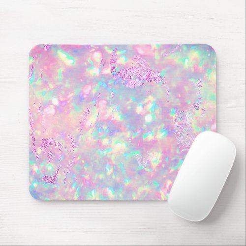 brilliant purple pink opal mouse pad