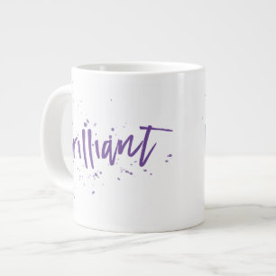 Brilliant! Purple splash any color Large Coffee Mug