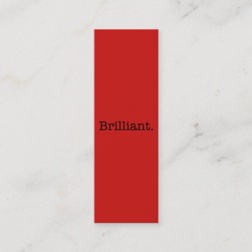Brilliant Quote Poppy Red Trend Color Template Business Cards