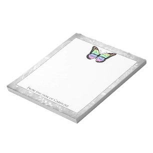 Brilliant Rainbow Butterfly Notepad