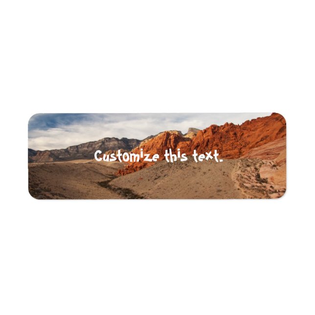 Brilliant Red Rocks Label (Front)