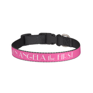 Brilliant Rose Pink Dog Collar Personalized
