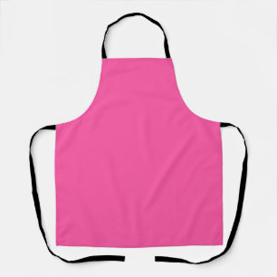 Brilliant rose (solid color) apron