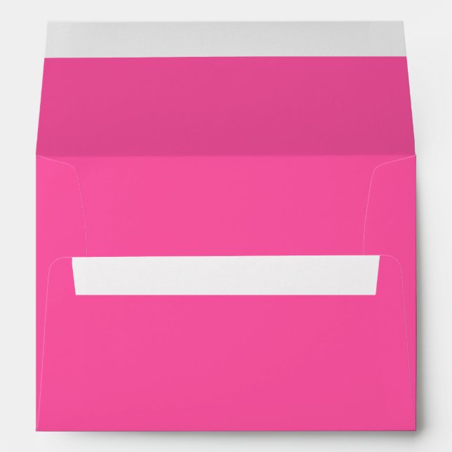 Brilliant rose  (solid color)  envelope (Back (Bottom))