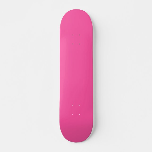Brilliant rose  (solid color)  skateboard (Front)