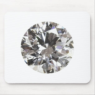Brilliant Round Diamond Mouse Pad