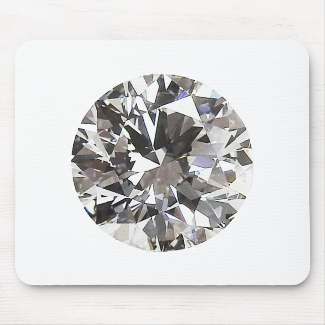 Brilliant Round Diamond Mouse Pad (Front)