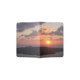 Brilliant Santorini Sunset Passport Holder