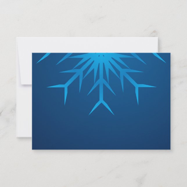brilliant snowflake invitation (Front)