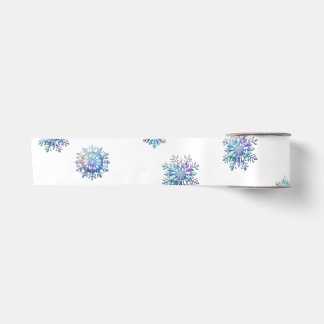 Brilliant Snowflake Satin Ribbon