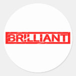 Brilliant Stamp Classic Round Sticker