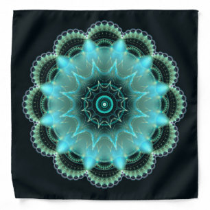 Brilliant star fractal mandala bandana