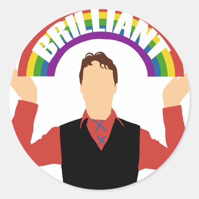 Brilliant sticker! classic round sticker (Front)
