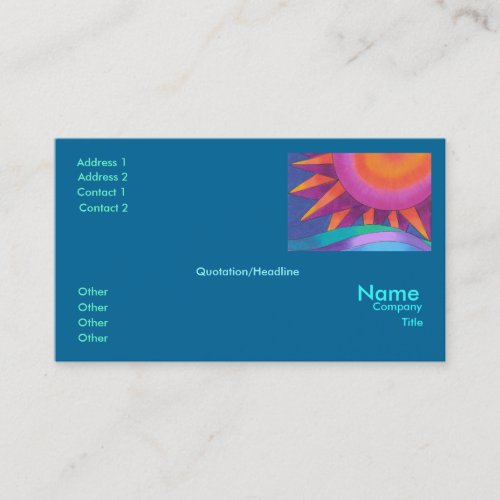 Brilliant Sun Business Card Template