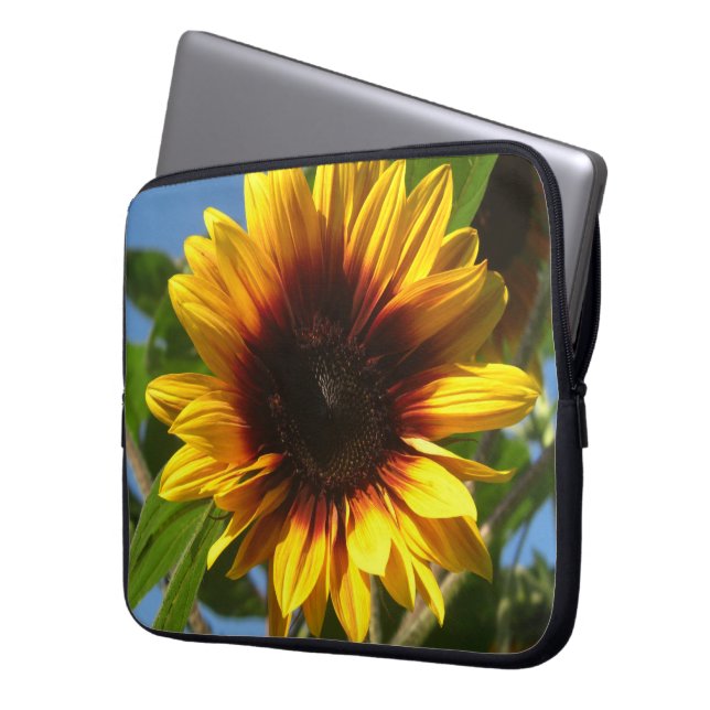 Brilliant Sunflower Laptop Sleeve (Front Left)