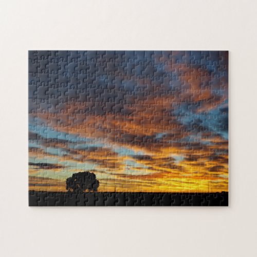 Brilliant Sunrise Near Longmont Colorado Jigsaw Puzzle