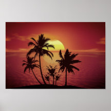 Brilliant Sunset Beach Ocean