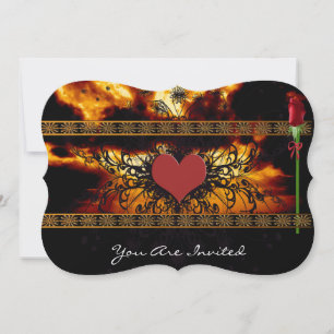 Brilliant Sunset Thru the Clouds Wedding Invitation