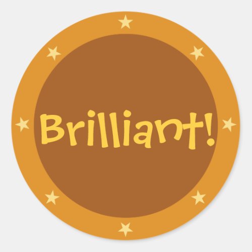 Brilliant _ Teacher sticker series brown