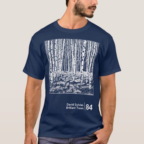 Brilliant Trees Minimalist Graphic Artwork Design T_Shirt