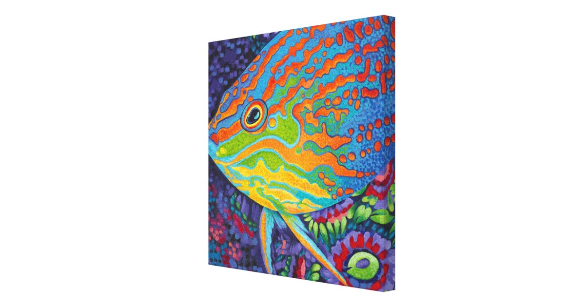 Brilliant Tropical Fish I Canvas Print | Zazzle