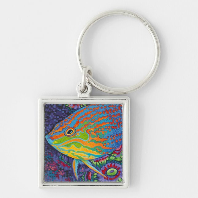Brilliant Tropical Fish I Keychain (Front)