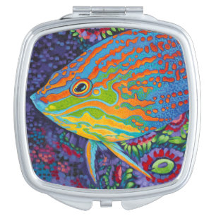 Brilliant Tropical Fish I Makeup Mirror