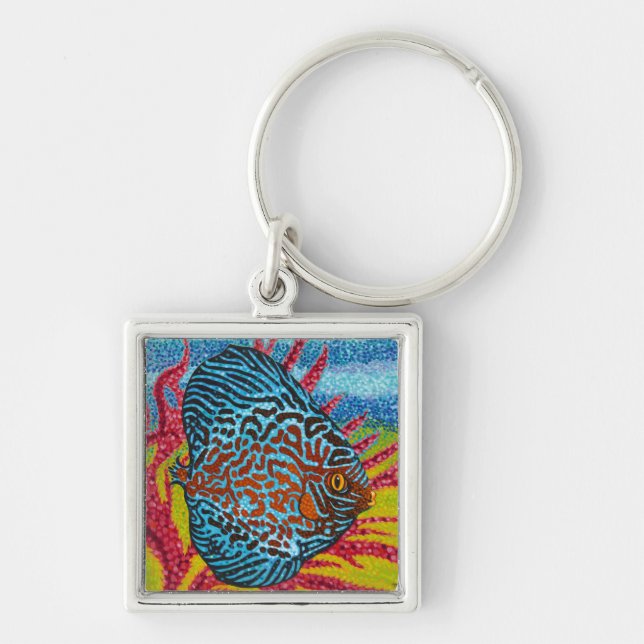 Brilliant Tropical Fish II Keychain (Front)