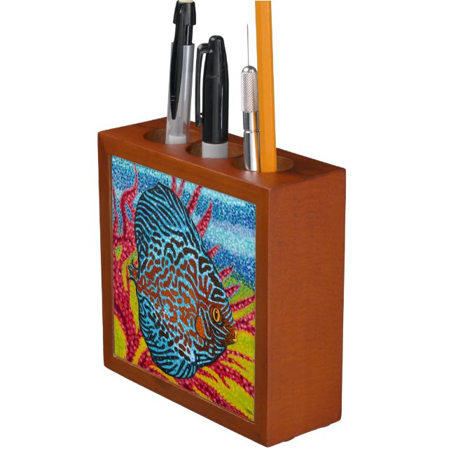 Brilliant Tropical Fish II Pencil/Pen Holder (In Situ)