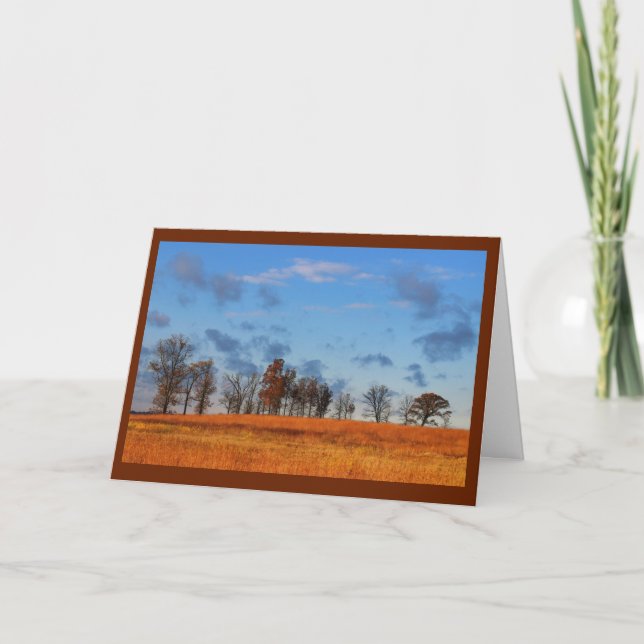 Brilliantly Colored Scenery Thinking Of You Card (Front)