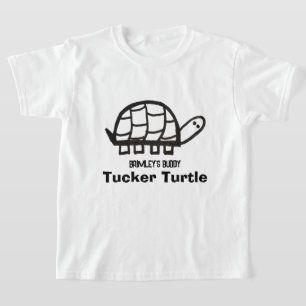 Brimley Buddy Kid's "Color-Me" T ~ Tucker Turtle T-Shirt