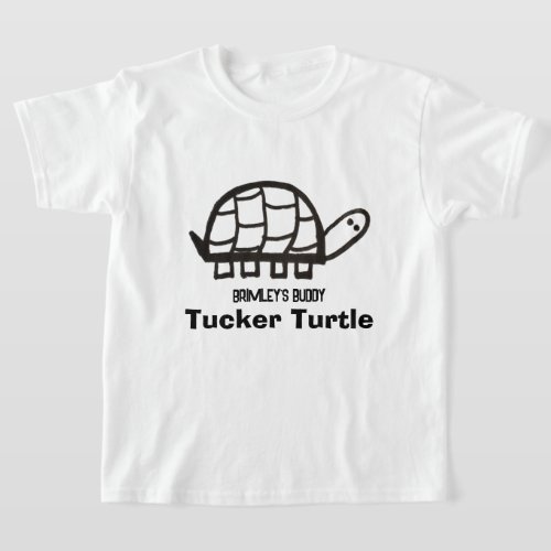 Brimley Buddy Kids Color_Me T  Tucker Turtle T_Shirt