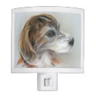 Brindle Beagle Mix Dog Portrait